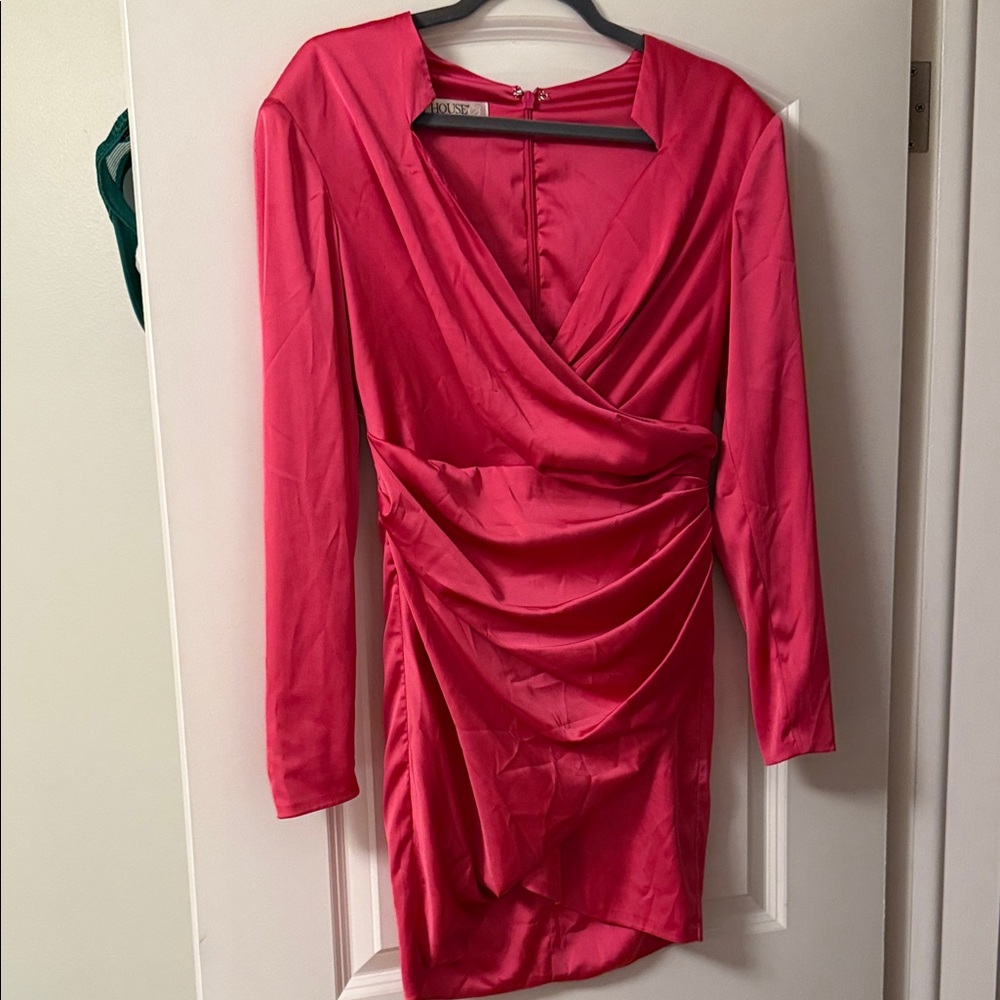 House of CB Pink Wrap Dress